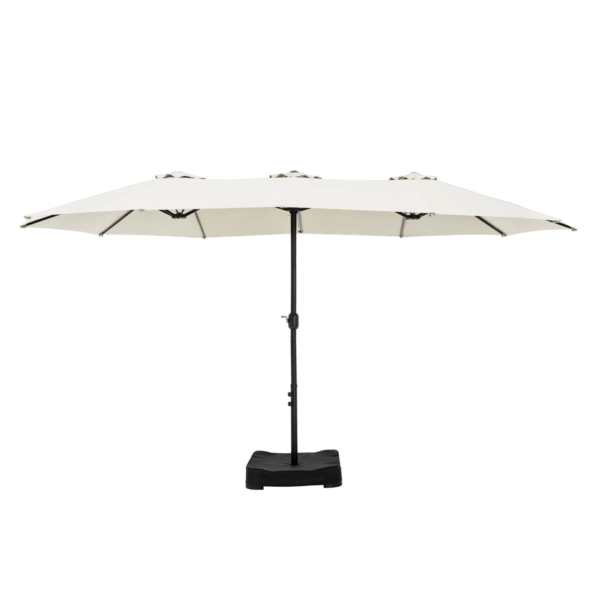 MAISON ARTS 15ft Double-Sided Patio Extra Large Twin Umbrella with Base Included