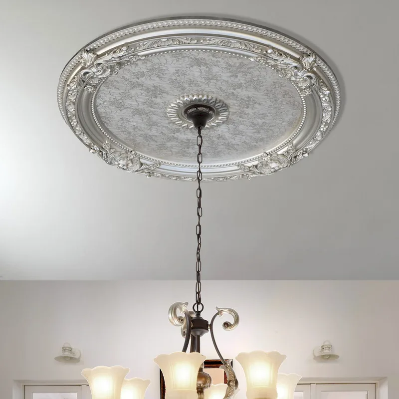 Blanco Round Chandelier Ceiling Medallion 36in