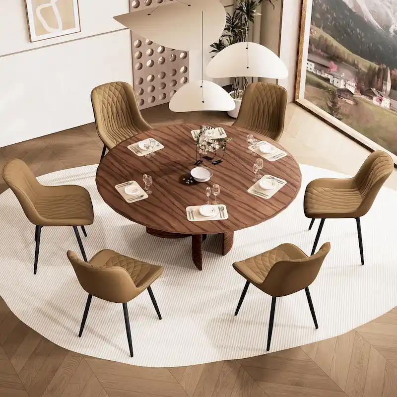 Modern Dining Chairs Set of 2 Upholstered Dining Room Chairs