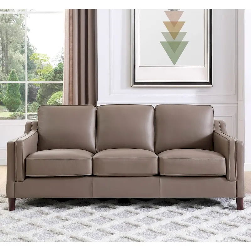 Hydeline Bella Top Grain Leather Sofa Set, Sofa and Loveseat