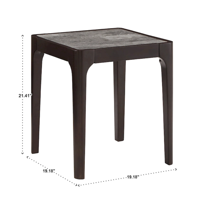 Ludvika Faux Marble Top End Table by iNSPIRE Q Modern
