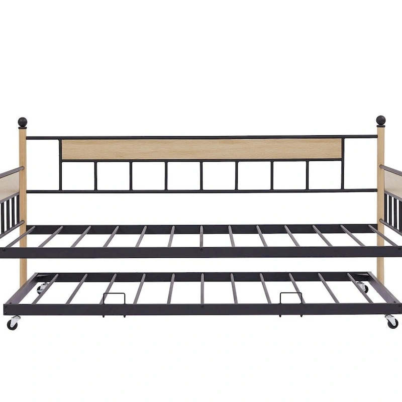 Daybed Sofa Bed Metal Framed with Trundle