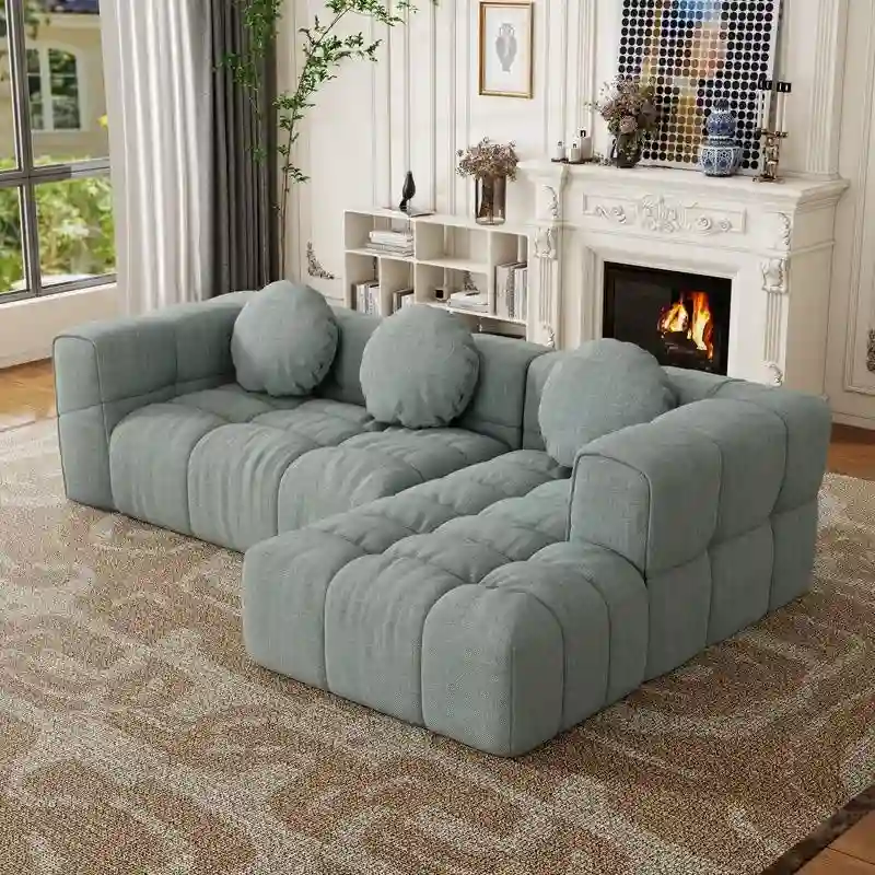 103 L-Shaped Modular Sofa, Free Combination (Left and Right Facing)