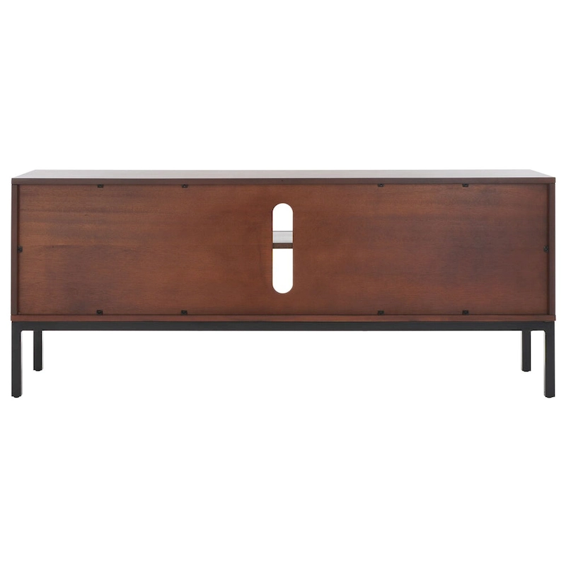 SAFAVIEH Cristen 1 Shelf Rattan Media Stand - 54 W x 15 D x 22 H - 54Wx15Dx22H