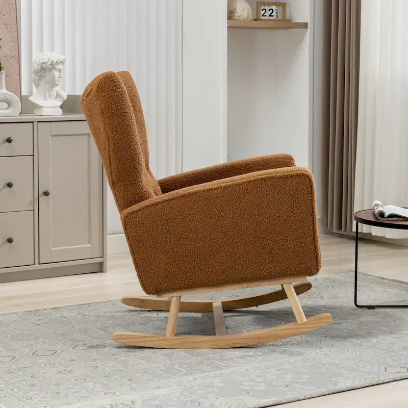 Tufted Rocking Chair Single Sofa Accent Rocker