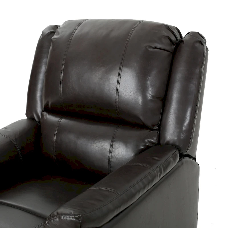 Roomfitters Fabric Glider Recliner with Swivel, Manual Reclining Chair