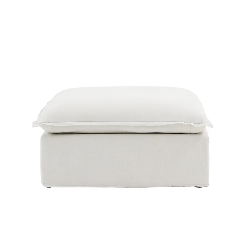 Large 4 - Piece L-shaped Sectional Sofa Modern Linen Upholstered Couches