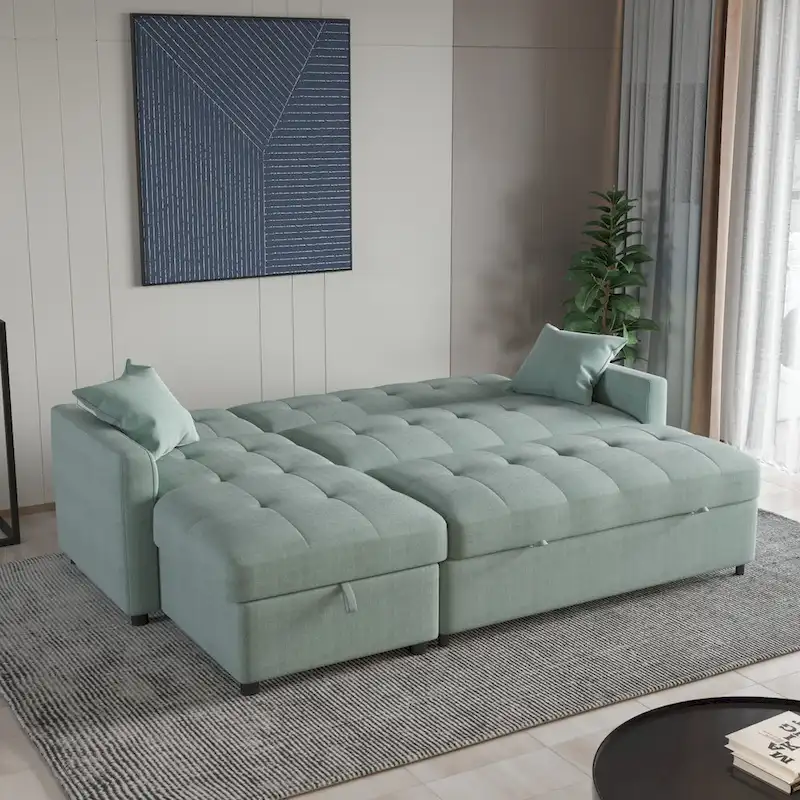 82 Wide Reversible Sleeper Sofa & Chaise