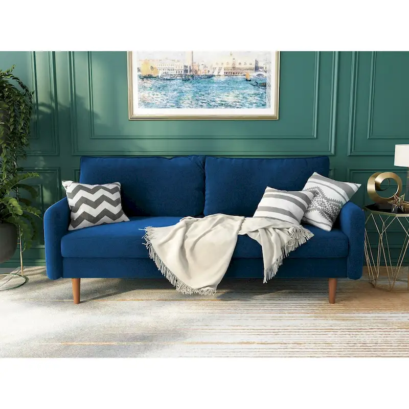 70Velvet Square Arm Sofa