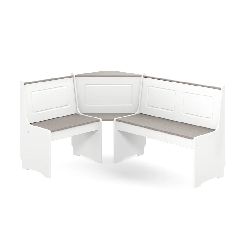 Middlecreek Wood Farmhouse Breakfast Nook Dining Set