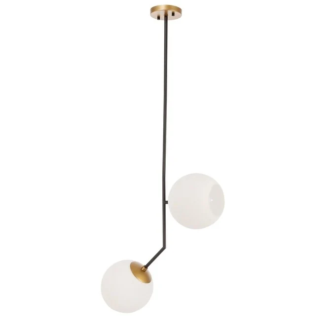 Bastina 20-Inch 1-DownLight Frosted Glass Pendant