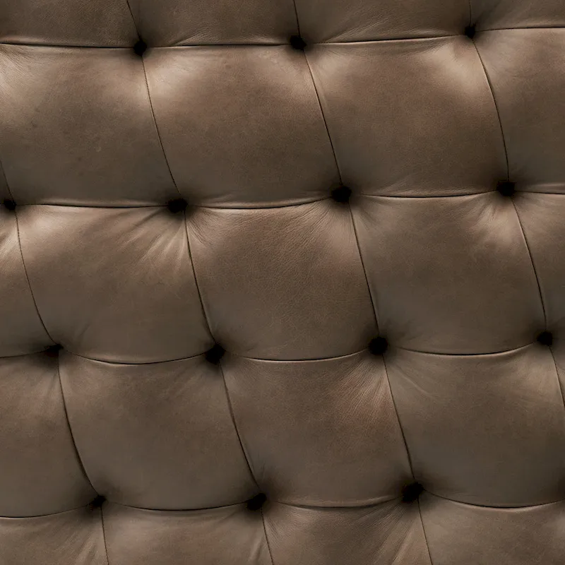 Poly & Bark Ascot Ottoman - Full Grain Genuine Italian Leather