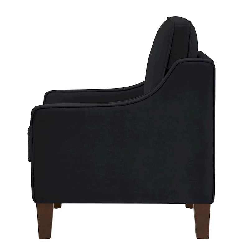 Armchair,Living Room Single Seat Sofa Chair with Wooden Legs,Upholstered Velvet Accent Chair