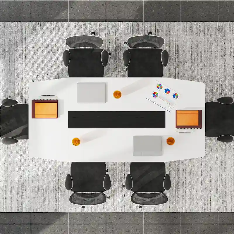 6FT Conference Table, Boat Shaped Meeting Table