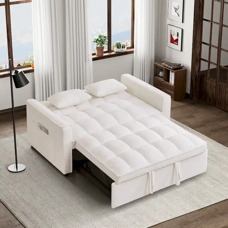 Ouyessir 3 in 1 Multi-Functional Convertible Sleeper Sofa Bed
