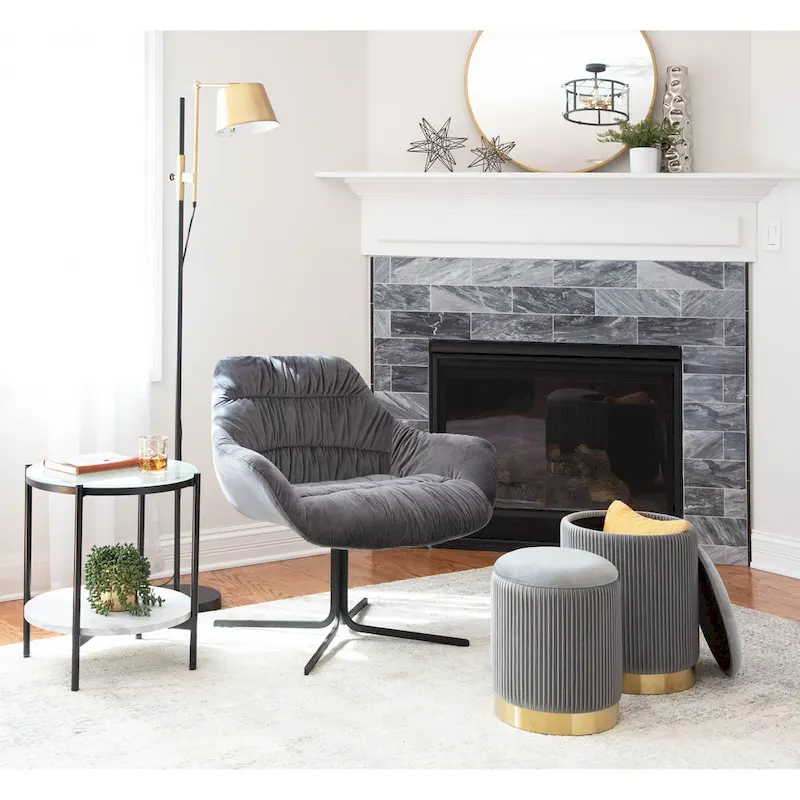 Carson Carrington Wayne Swivel Lounge Chair