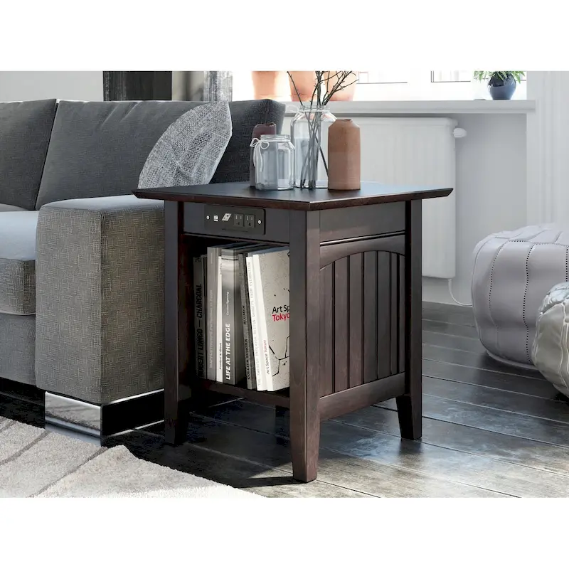 AFI Nantucket End Table with Built-in Charger
