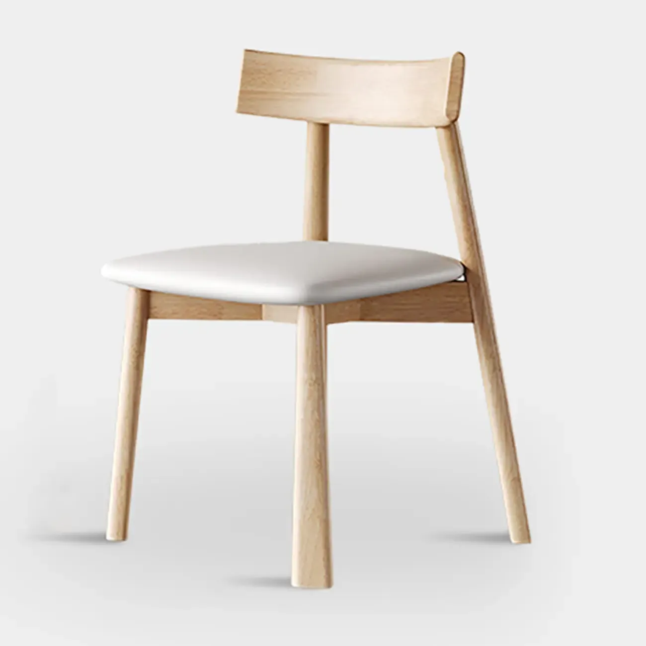 Modern Faux Leather Upholstered Low Back Dining Chair