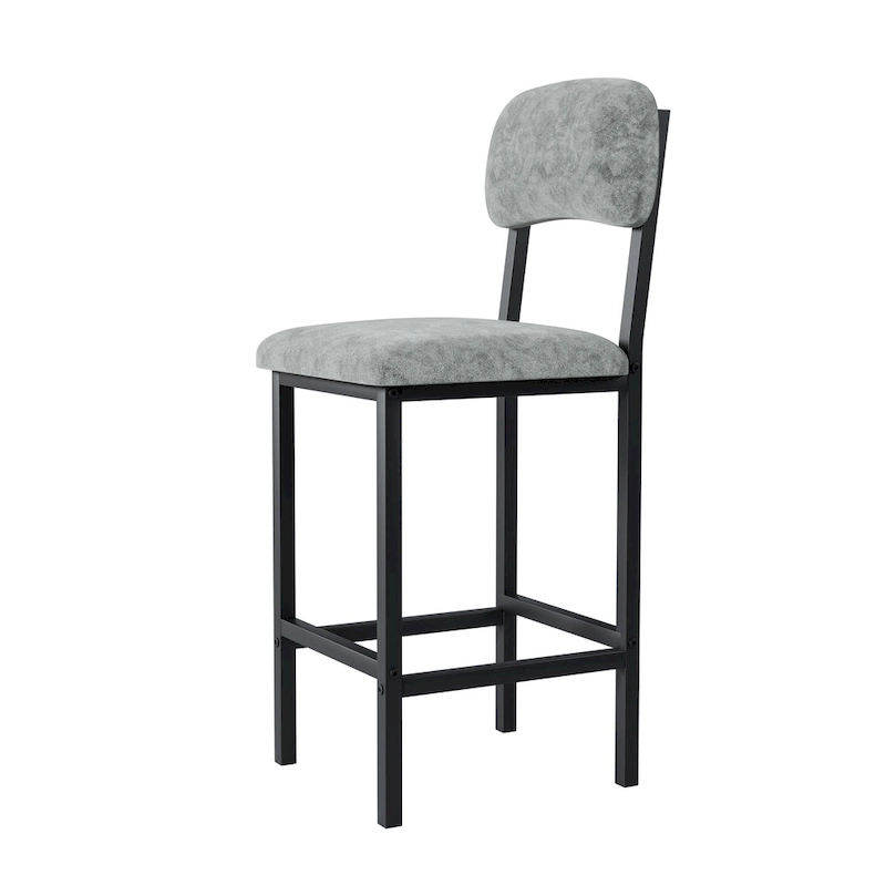 Modern Style 3-Piece Dining Set with Rectangular Table and 2 Upholstered Dining Chairs