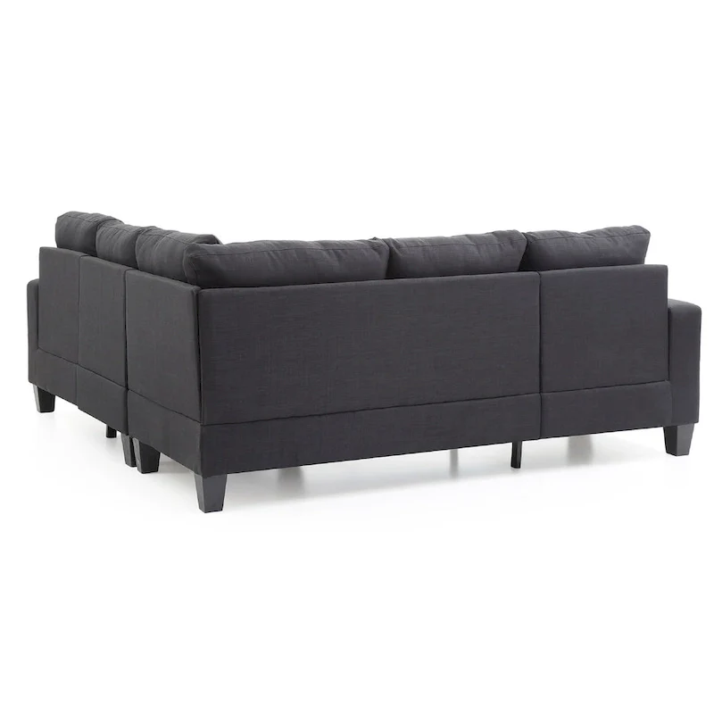 Newbury 82 in. W 2-piece Polyester Twill L Shape Sectional Sofa - 32L x 82W x 35H