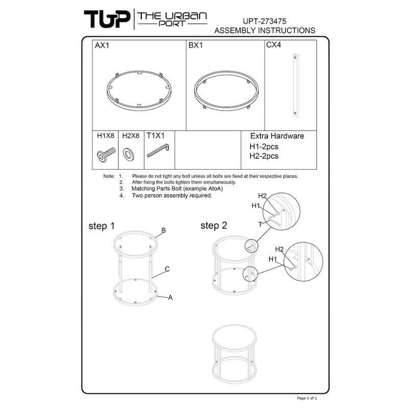 23 Inch Side End Table, Modern Round White Natural Marble Top, Classic Black Iron Frame