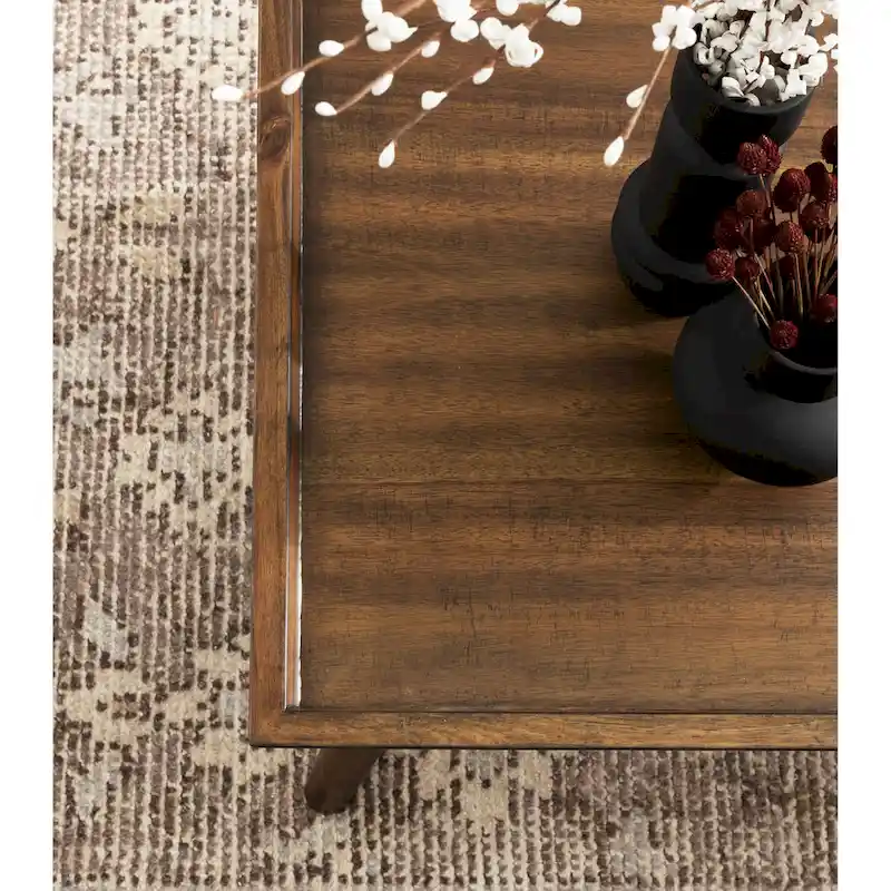 Kate and Laurel Eastmont Rectangle Wood Coffee Table