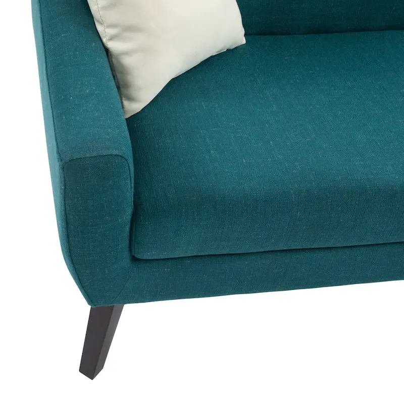 3-Piece Tufted Linen Loveseat & Armchair Set, Beige/Grey/Yellow/Blue/White/Light Blue, Seats 3+