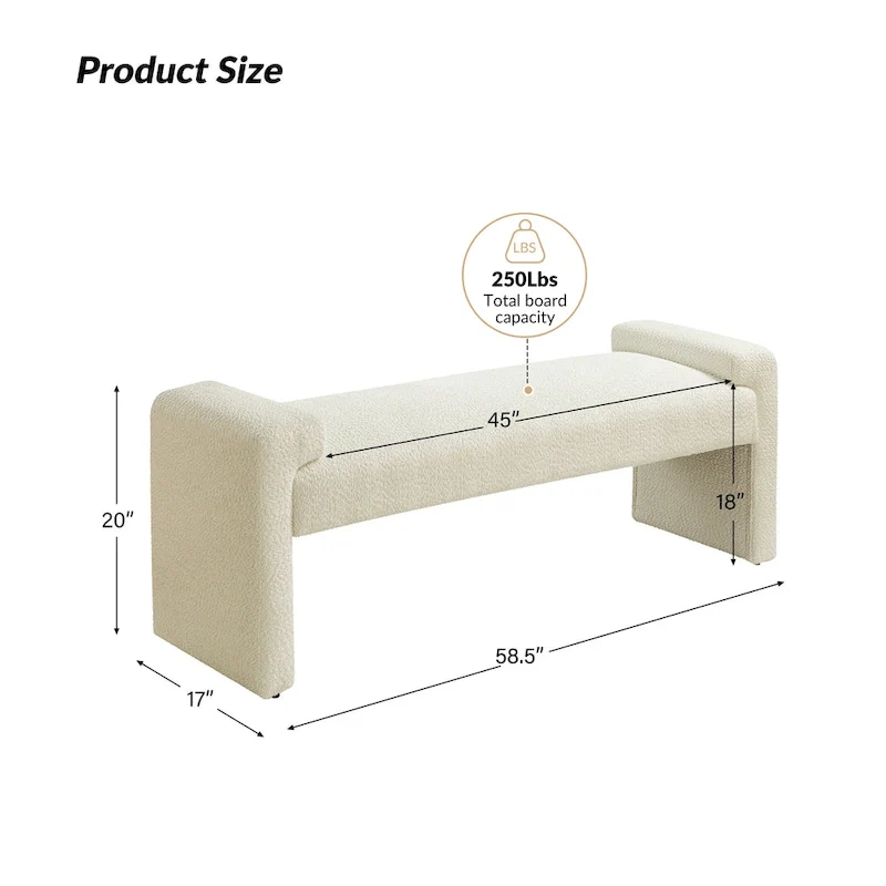 Roland Upholstered Bedroom Bench by HULALA HOME