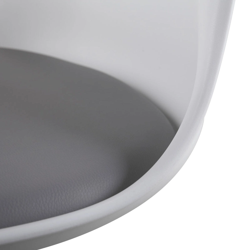 Swivel Tulip Side Chair,Dining Chair with Cushioned Seat and Curved Backrest