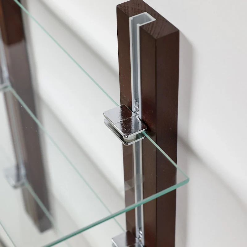 Old Bavaria Three Tier Adjustable Shelves on Wooden Bars