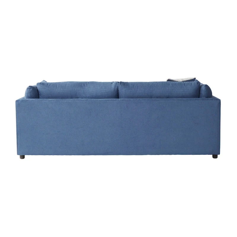 Roundhill Furniture Enda Pillow Back Fabric 3-Piece Sofa and Cuddler Chair Set