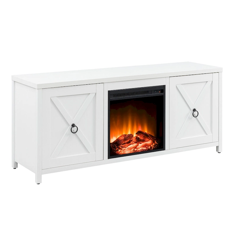 Granger 58 TV Stand with Log Fireplace Insert