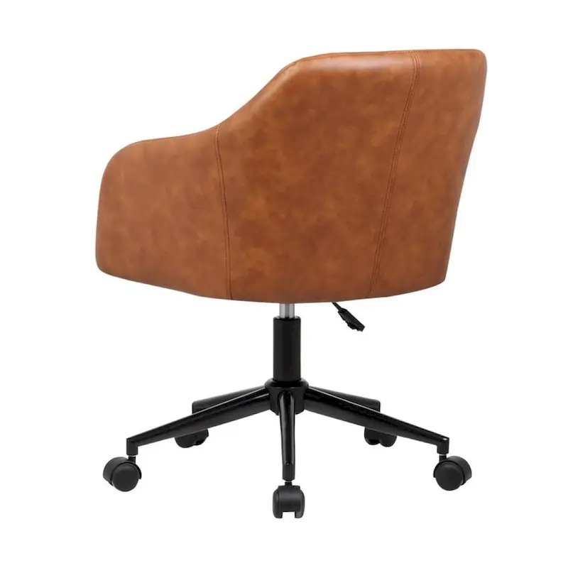 Office Desk Chair, Tufted PU Leather Upholstery
