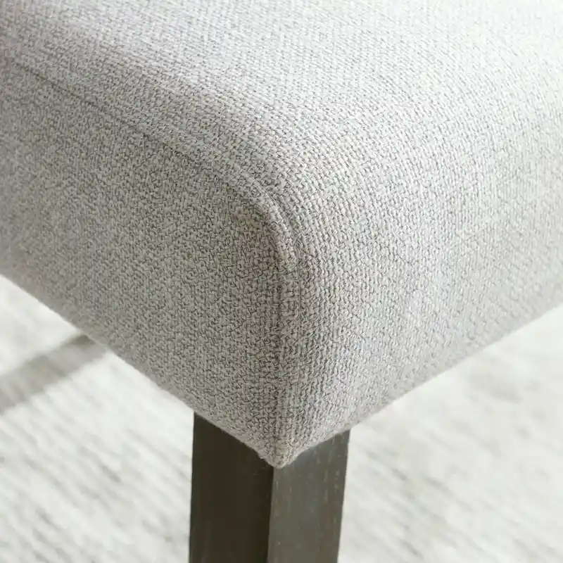 Leick Home Upholstered Back Dining Chair with Wood Base Set of 2