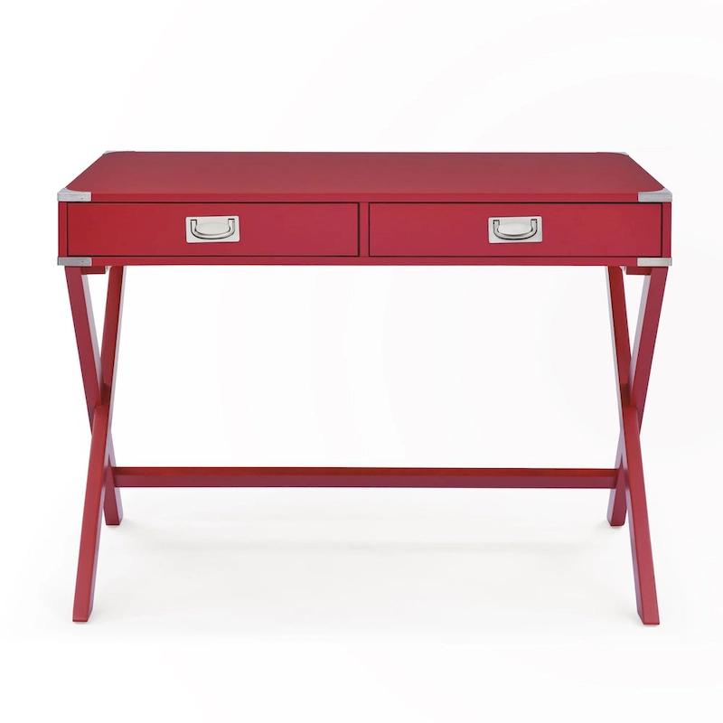 Solid Wood Computer Desk with Drawers