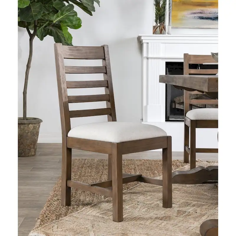 Quincy Upholstered Wood Dining Chair (Set of 2) by Kosas Home