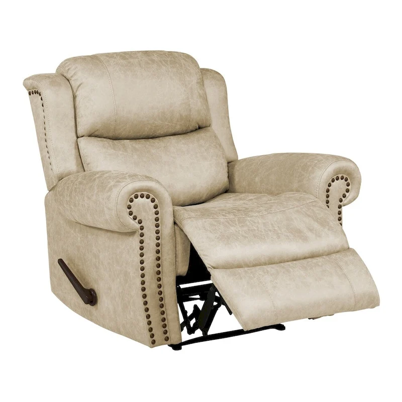 Copper Grove Dilsen Extra Large Rolled Arm Wall Hugger Recliner Chair