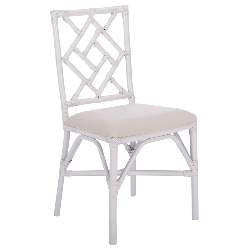 SAFAVIEH Maye Rattan Accent Chair with Cushion (Set of 2) - 18.5  W x 20.9  L x 35.8  H - 19Wx21Dx36H