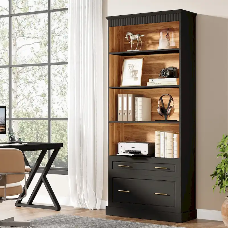 72 Inches Modern Tall Vertical File Filing Cabinet for Home Office