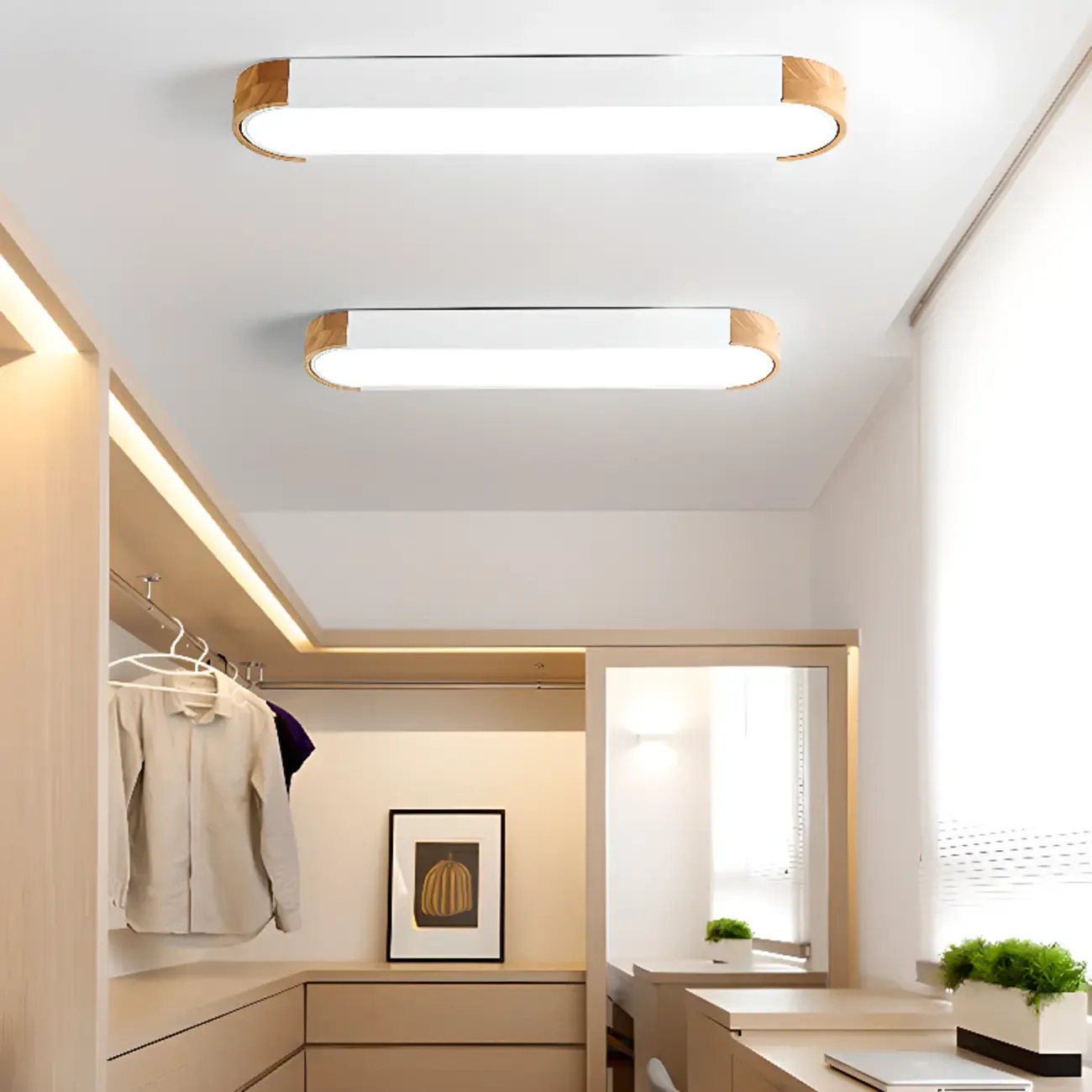 Modern LED Flush Mount Ceiling Light for Residential Spaces
