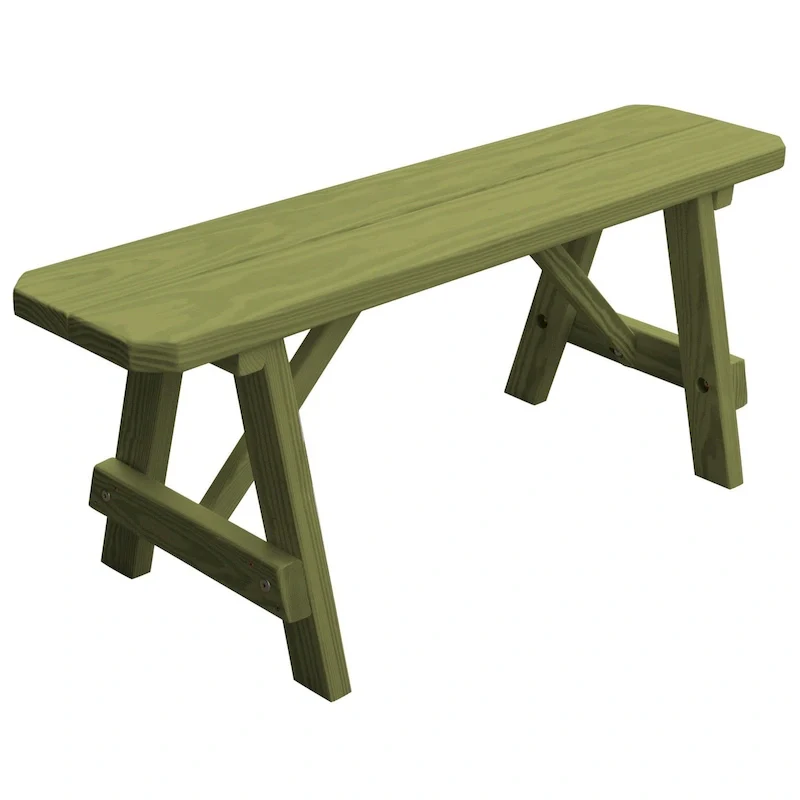 Pressure Treated Pine 4' Traditional Bench