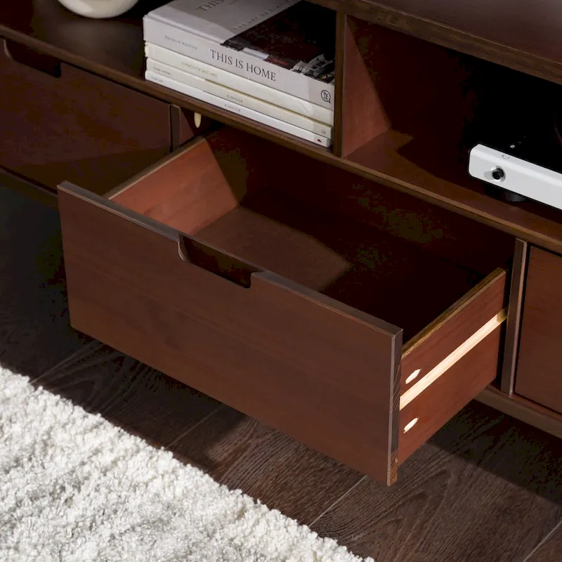 Middlebrook Alby 58-inch Mid-Century Solid Wood TV Stand