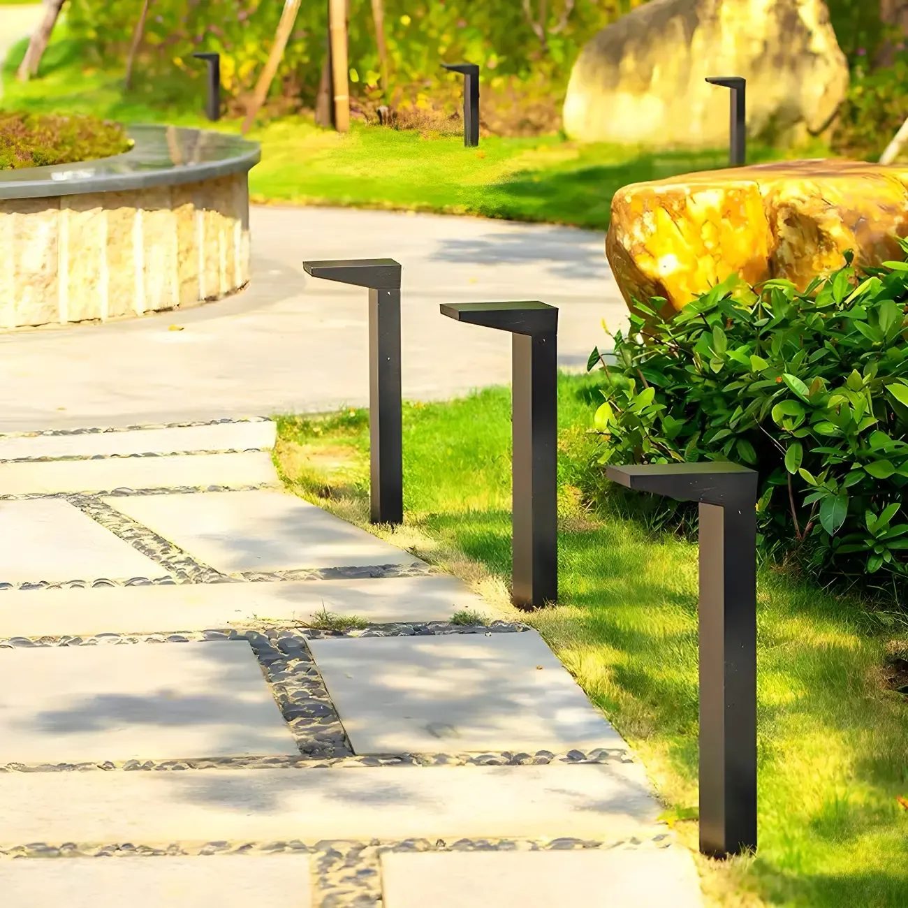 Modern Sleek Solar LED Landscape Lighting