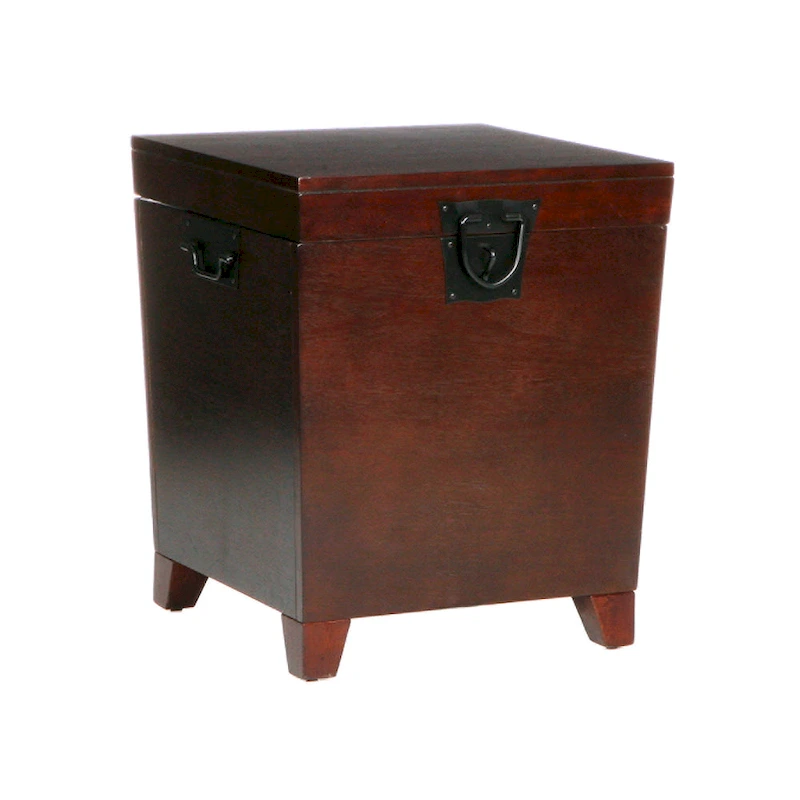 SEI Furniture Liatris Espresso Trunk Side Table