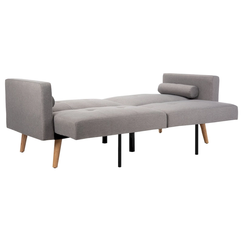 SAFAVIEH Tamekia Foldable Futon Bed with Pillow - 74.8 x 31.9 x 34.7