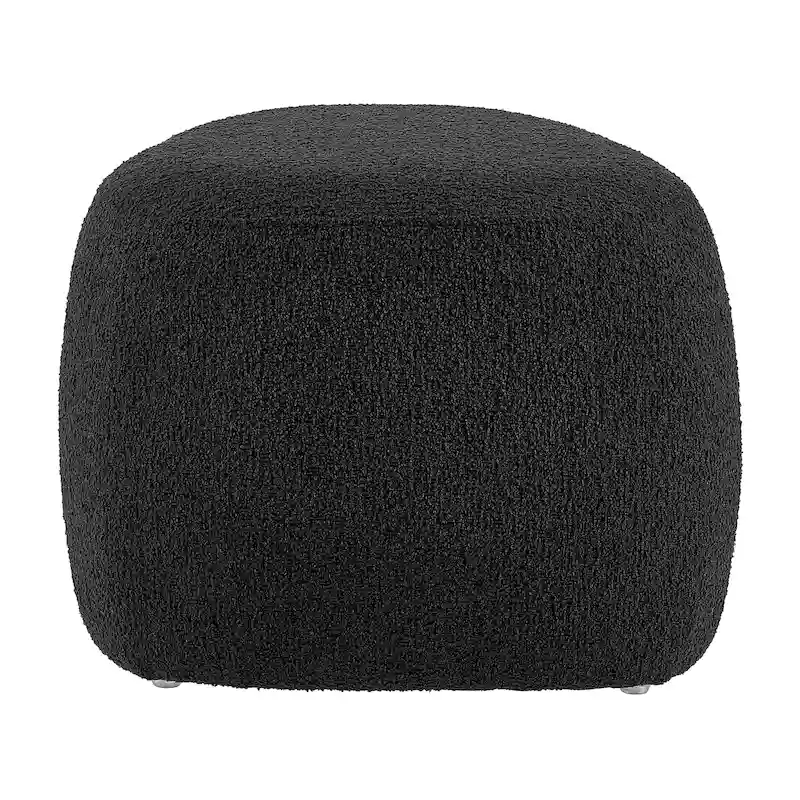 Boucle Ottoman – Charcoal / Beige, Small & Large