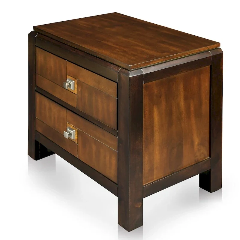 Furniture of America Sigh Rustic Walnut Solid Wood 3-piece Bedroom Set