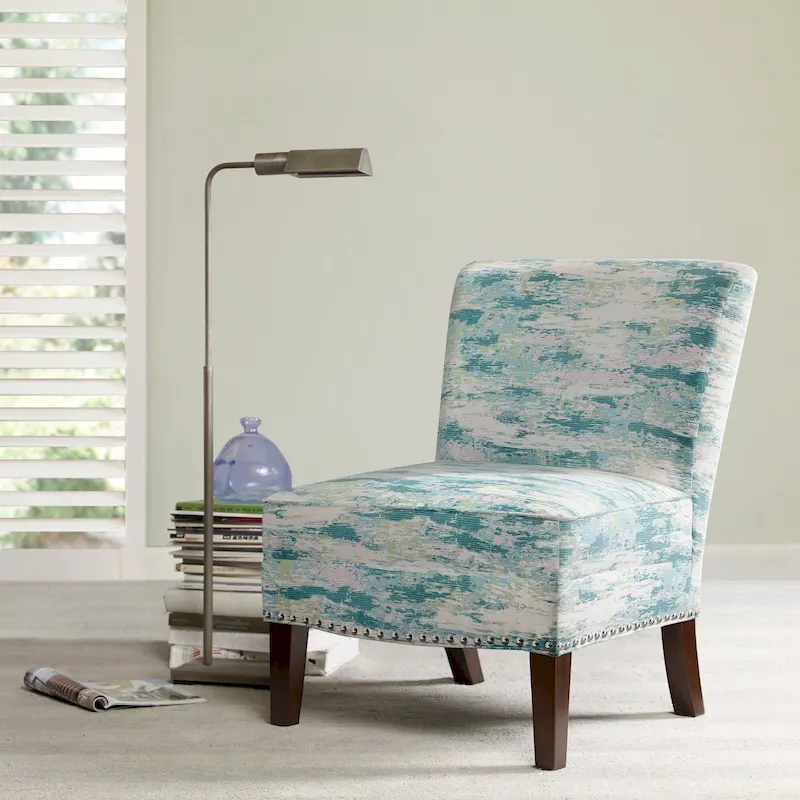 Madison Park Alex Artistic Print Armless Slipper Accent Chair