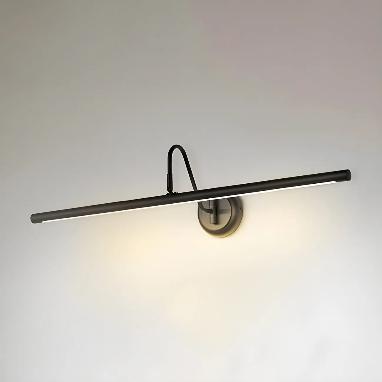 Wall-Mounted Linear Black Bathroom LED Vanity Light