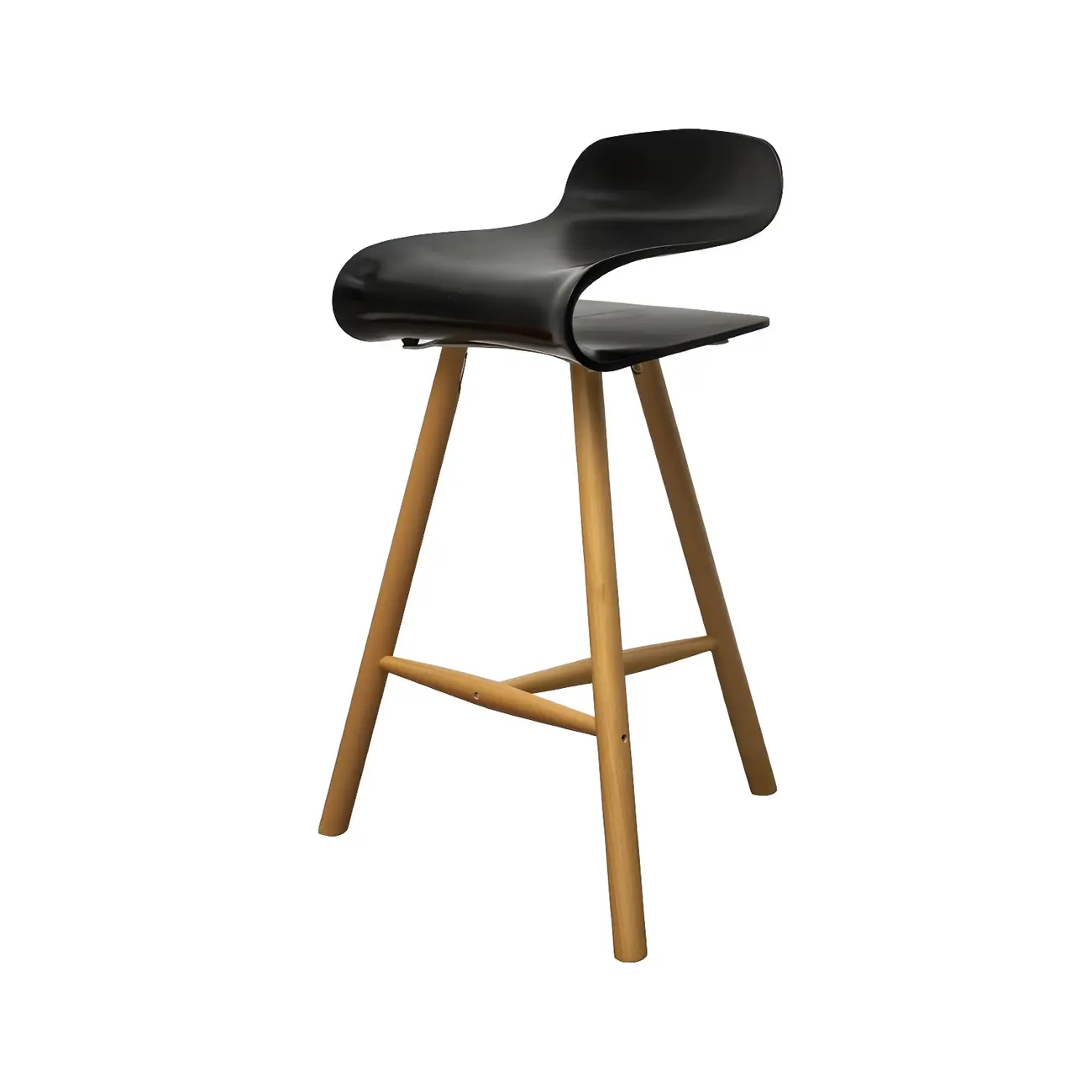 Acrylic Sleek Durable Backless Counter Height Bar Stool